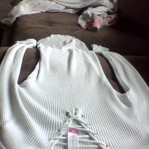 cute winter white shirt brand new